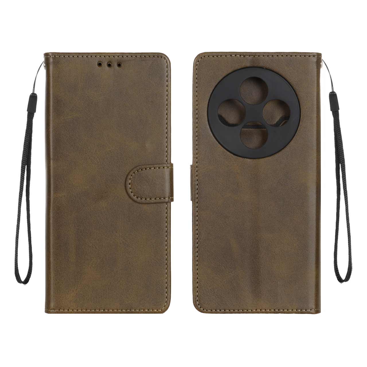 کیف موبایل مگنتی درجه یک MNC مدل Xiaomi Redmi 14C / Redmi A4 / Poco C75 - سبز زیتونی