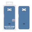 قاب سیلیکونی پاک کنی اورجینال Master Quality مدل Xiaomi Poco X3 / Poco X3 Pro / Poco X3 NFC - آبی تیره (پک دار)