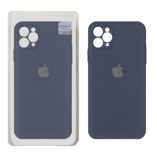 قاب سیلیکونی پاک کنی اورجینال Master Quality مدل Apple iPhone 11 Pro Max - سرمه ای (پک دار)