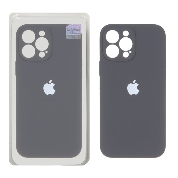 قاب سیلیکونی پاک کنی اورجینال Master Quality مدل Apple iPhone 13 Pro Max - خاکستری (پک دار)