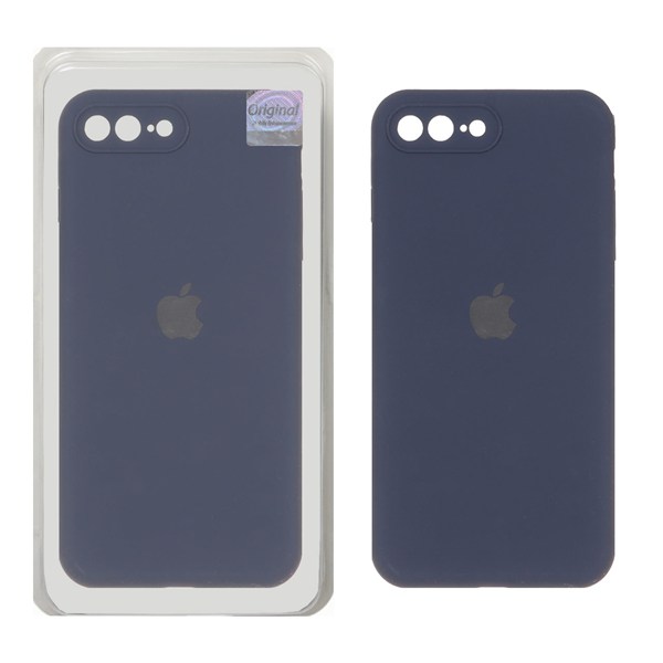 قاب سیلیکونی پاک کنی اورجینال Master Quality مدل Apple iPhone 7 Plus / iPhone 8 Plus - سرمه ای (پک دار)