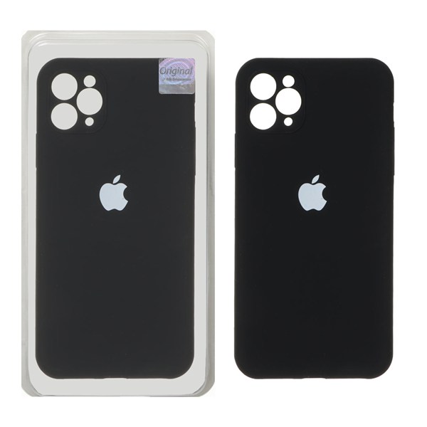 قاب سیلیکونی پاک کنی اورجینال Master Quality مدل Apple iPhone 11 Pro Max - مشکی (پک دار)