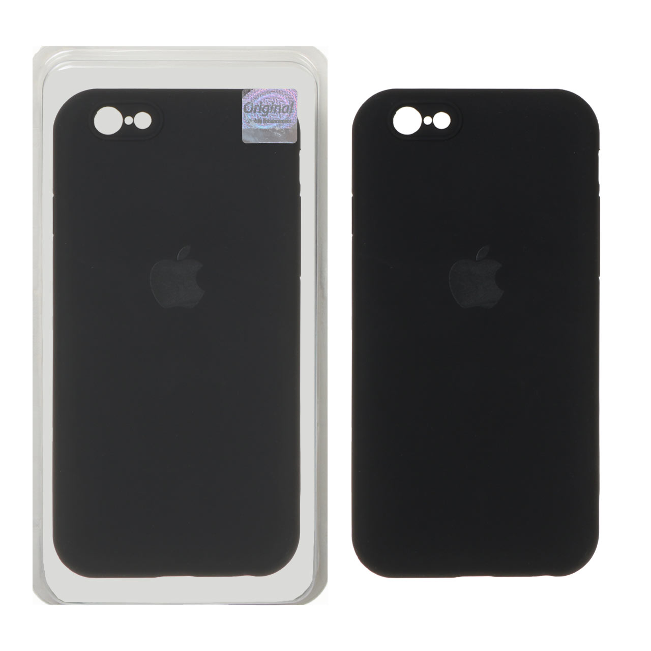 قاب سیلیکونی پاک کنی اورجینال Master Quality مدل Apple iPhone 6 / iPhone 6s - مشکی (پک دار)