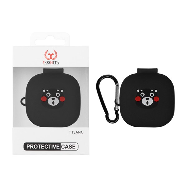 کاور ایرفون سیلیکونی Yoshita عروسک برجسته QCY T13 ANC - طرح 102 (پک دار)