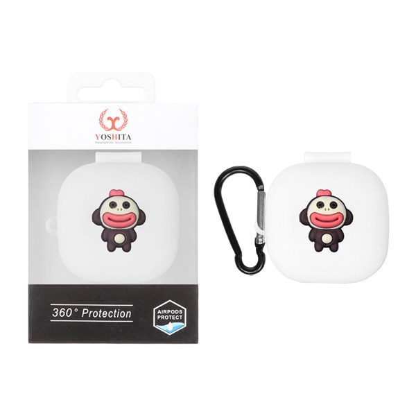 کاور ایرفون سیلیکونی Yoshita عروسک برجسته QCY T13 ANC - طرح 108 (پک دار)