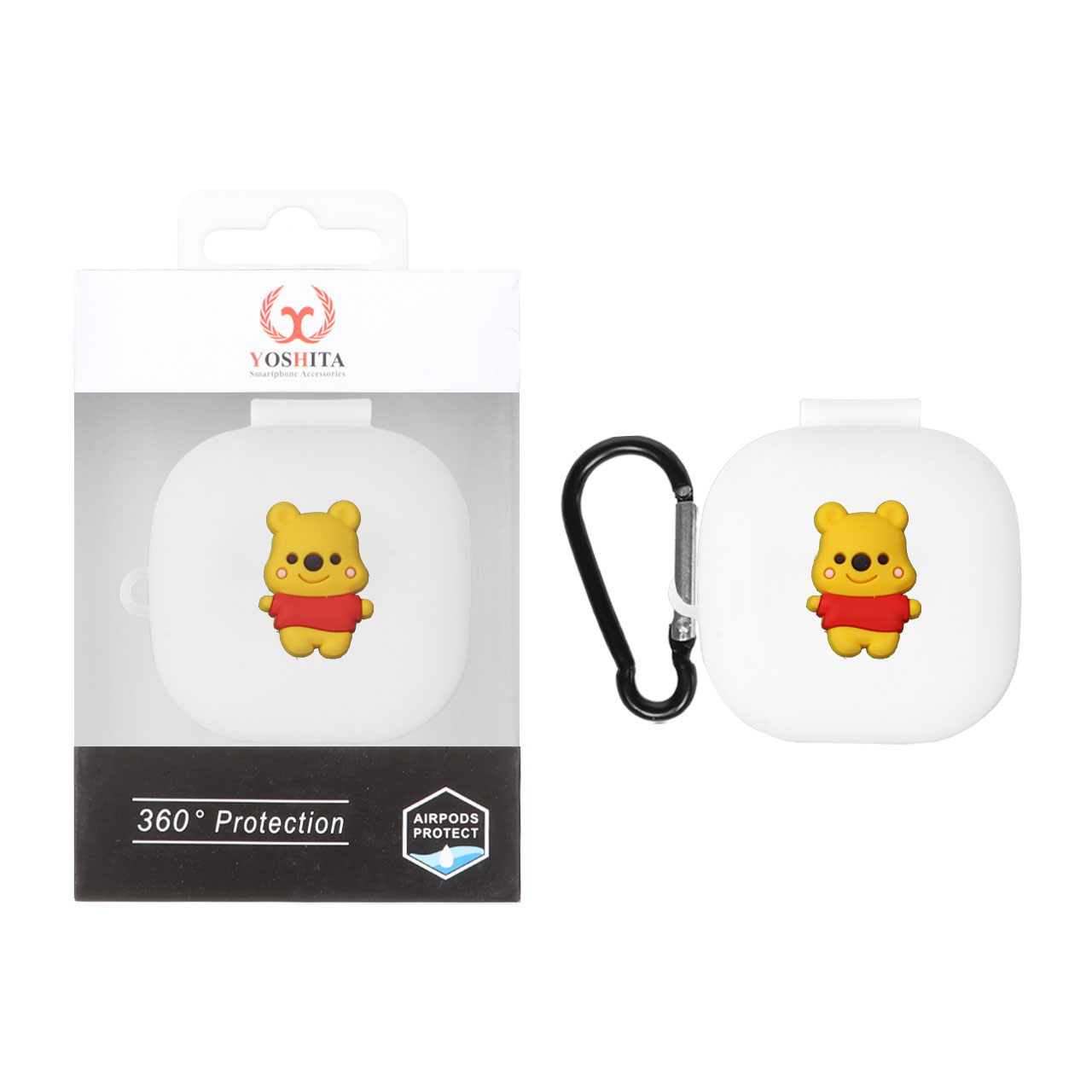 کاور ایرفون سیلیکونی Yoshita عروسک برجسته QCY T13 ANC - طرح 111 (پک دار)