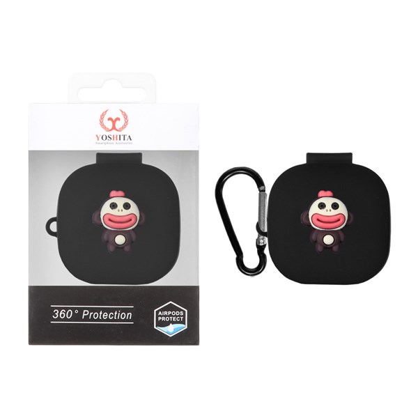کاور ایرفون سیلیکونی Yoshita عروسک برجسته QCY T13 ANC - طرح 140 (پک دار)