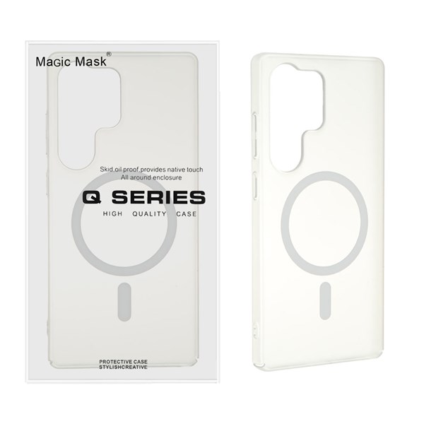 قاب اورجینال Magic Mask مات Magsafe مدل Samsung Galaxy S25 Ultra - سفید (پک دار)