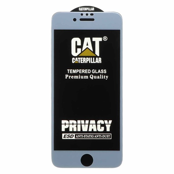 محافظ صفحه نمایش شیشه ای Full Cover Privacy Caterpillar - ESD مدل Apple IPhone 6 / IPhone 6S / IPhone 7 / IPhone 8 - سفید