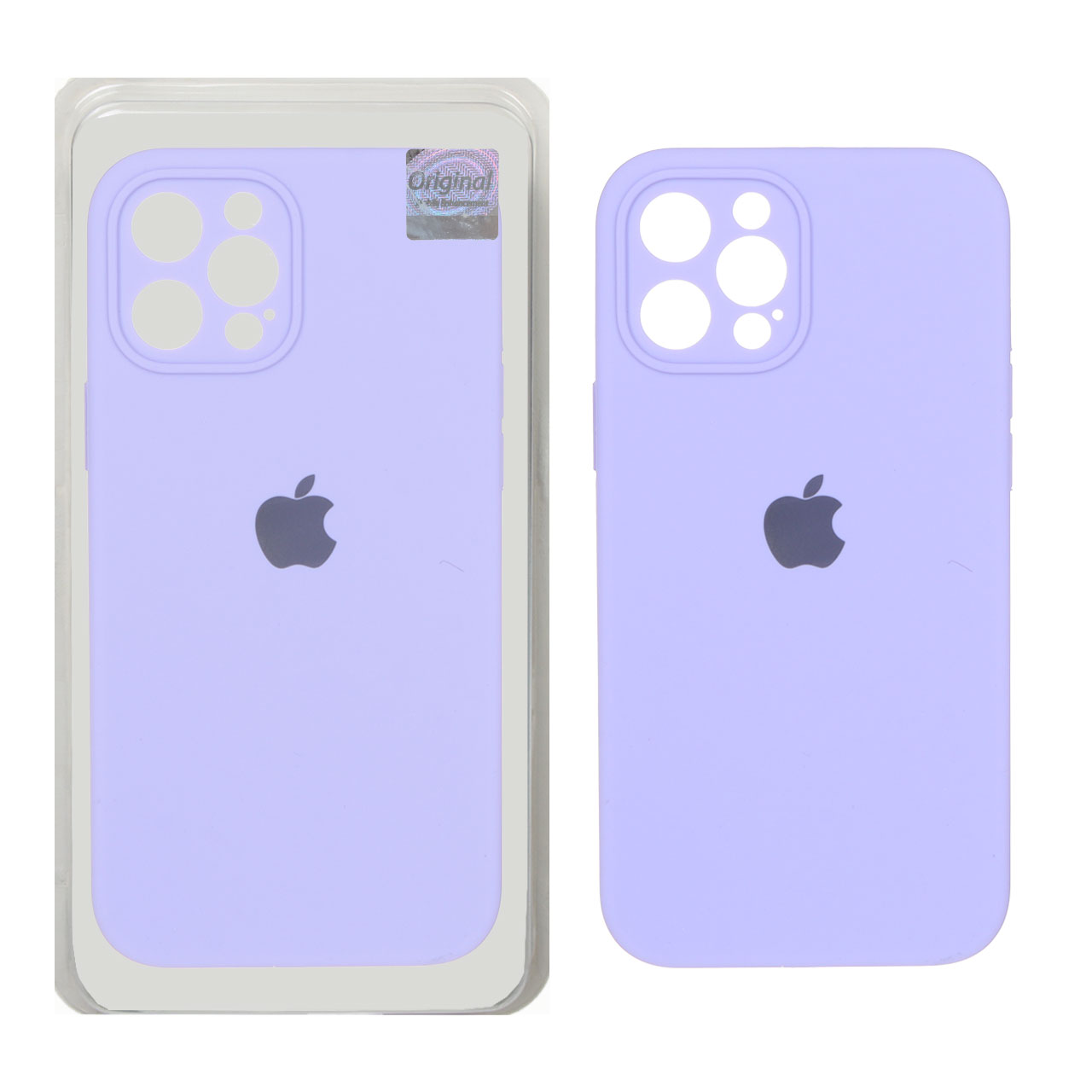 قاب سیلیکونی پاک کنی اورجینال Master Quality مدل Apple iPhone 12 Pro Max - یاسی (پک دار)
