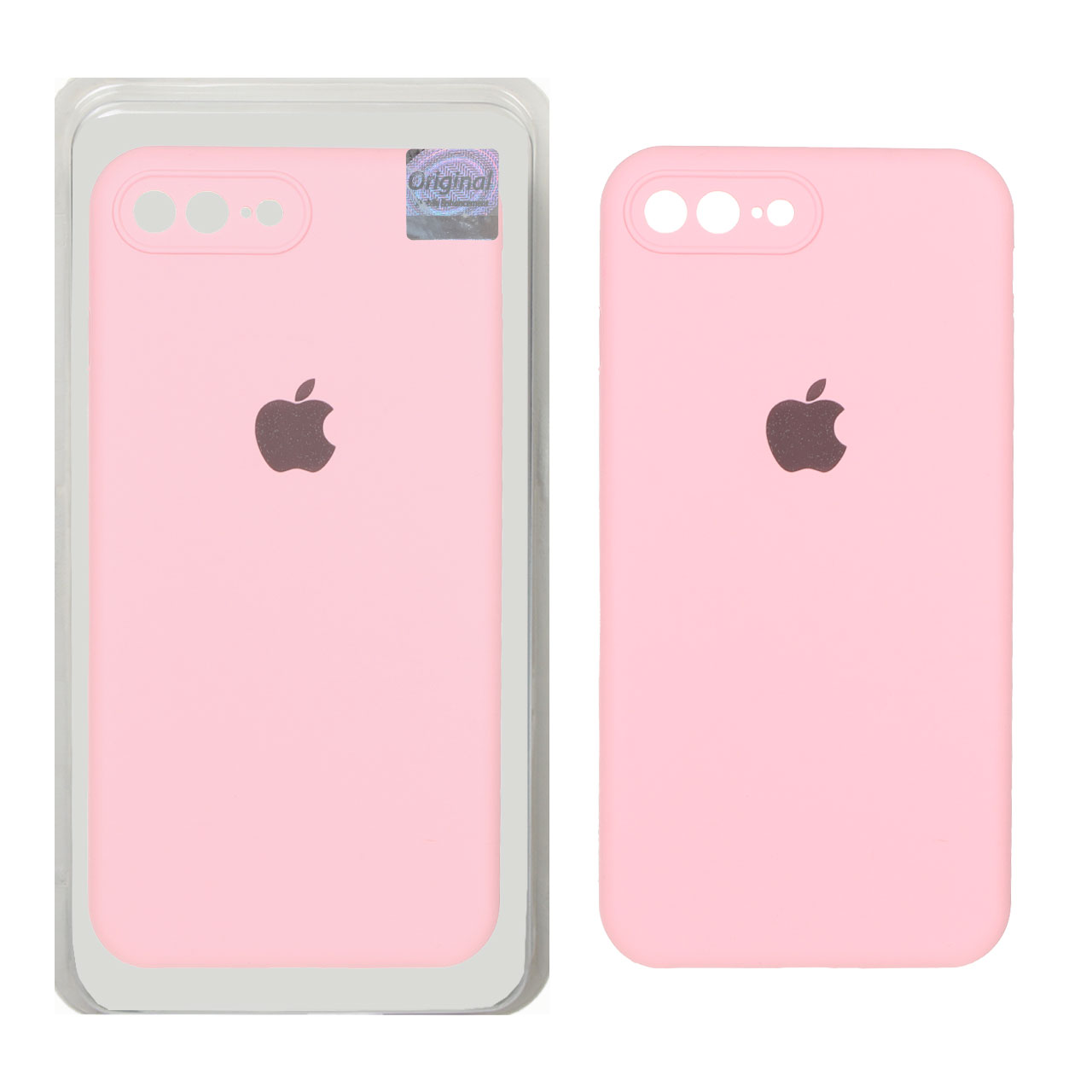 قاب سیلیکونی پاک کنی اورجینال Master Quality مدل Apple iPhone 7 Plus / iPhone 8 Plus - صورتی (پک دار)