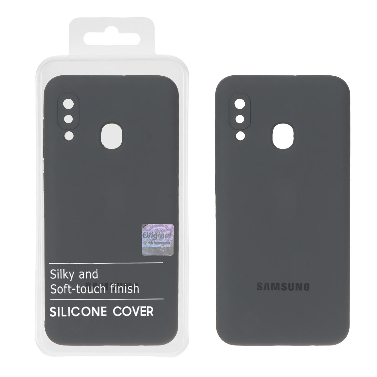 قاب سیلیکونی پاک کنی اورجینال Master Quality مدل Samsung Galaxy A30 / A20 - خاکستری (پک دار)