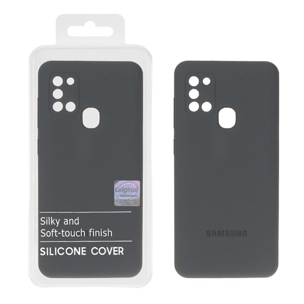 قاب سیلیکونی پاک کنی اورجینال Master Quality مدل Samsung Galaxy A21s - خاکستری (پک دار)