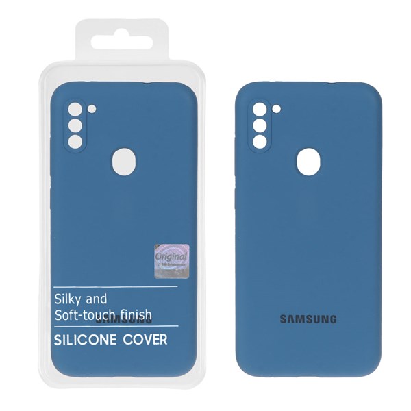 قاب سیلیکونی پاک کنی اورجینال Master Quality مدل Samsung Galaxy A11 / M11 - آبی تیره (پک دار)