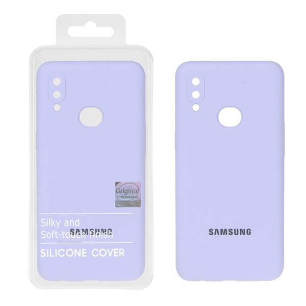 قاب سیلیکونی پاک کنی اورجینال Master Quality مدل Samsung Galaxy A10s - یاسی (پک دار)