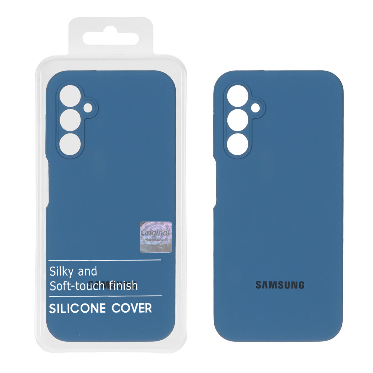 قاب سیلیکونی پاک کنی اورجینال Master Quality مدل Samsung Galaxy A24 - آبی تیره (پک دار)