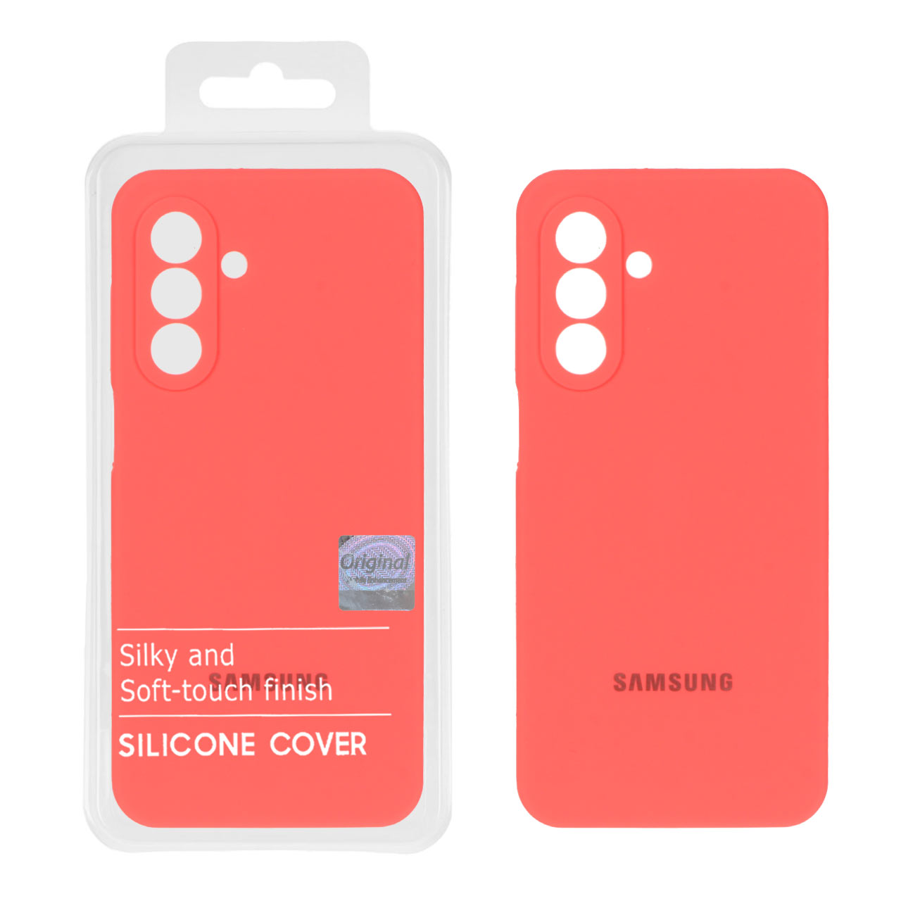 قاب سیلیکونی پاک کنی اورجینال Master Quality مدل Samsung Galaxy A17 / A26 - مرجانی (پک دار)