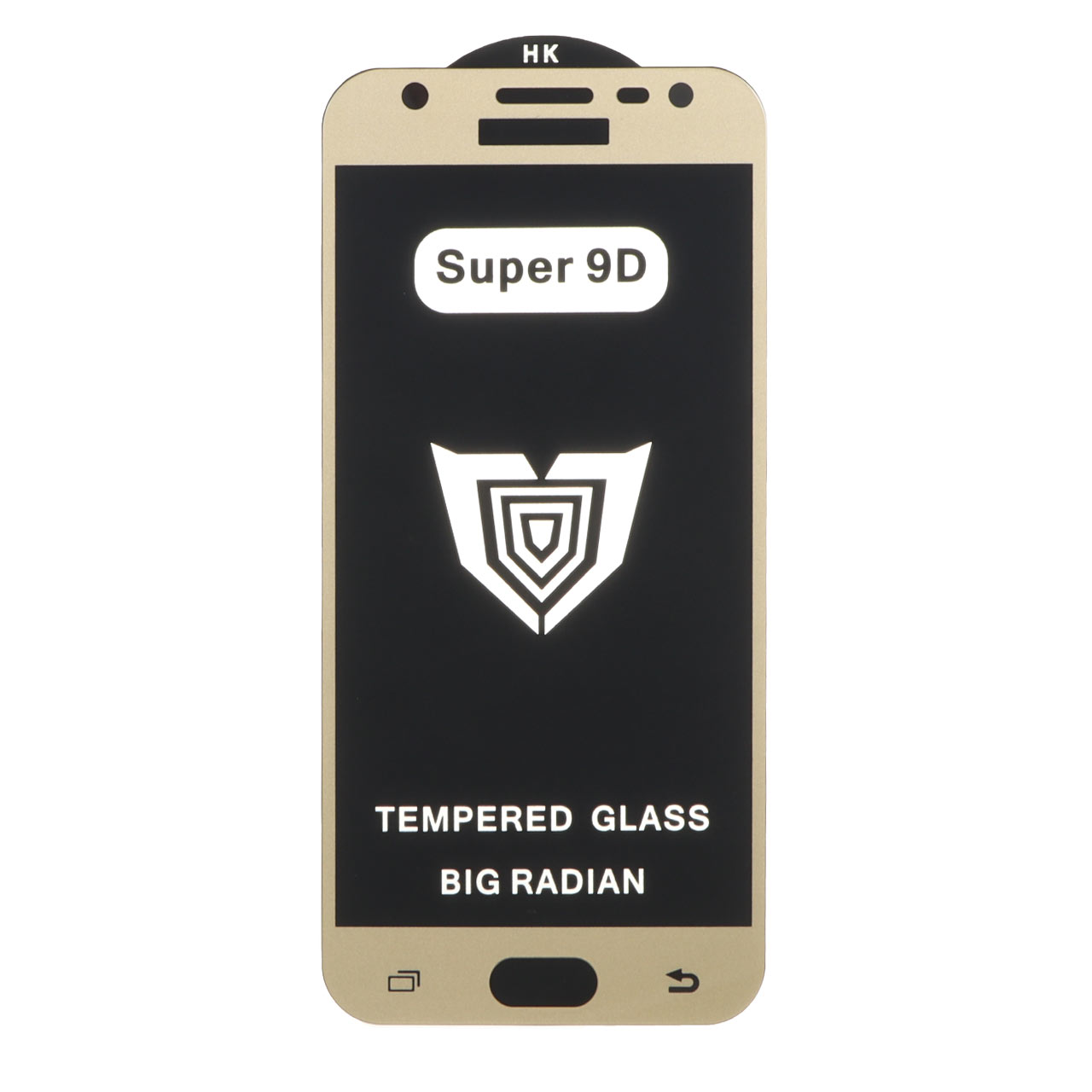 محافظ صفحه نمایش شیشه ای Full Cover ESD Anti Static - Super 9D مدل Samsung Galaxy J3 2017 / J3 Pro 2017 / J330 - طلایی (بدون پک)
