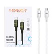 کابل شارژ فست و X-Energy Type-C To Lightning PD مدل X-360 L 30W - سفید (گارانتی IPM)