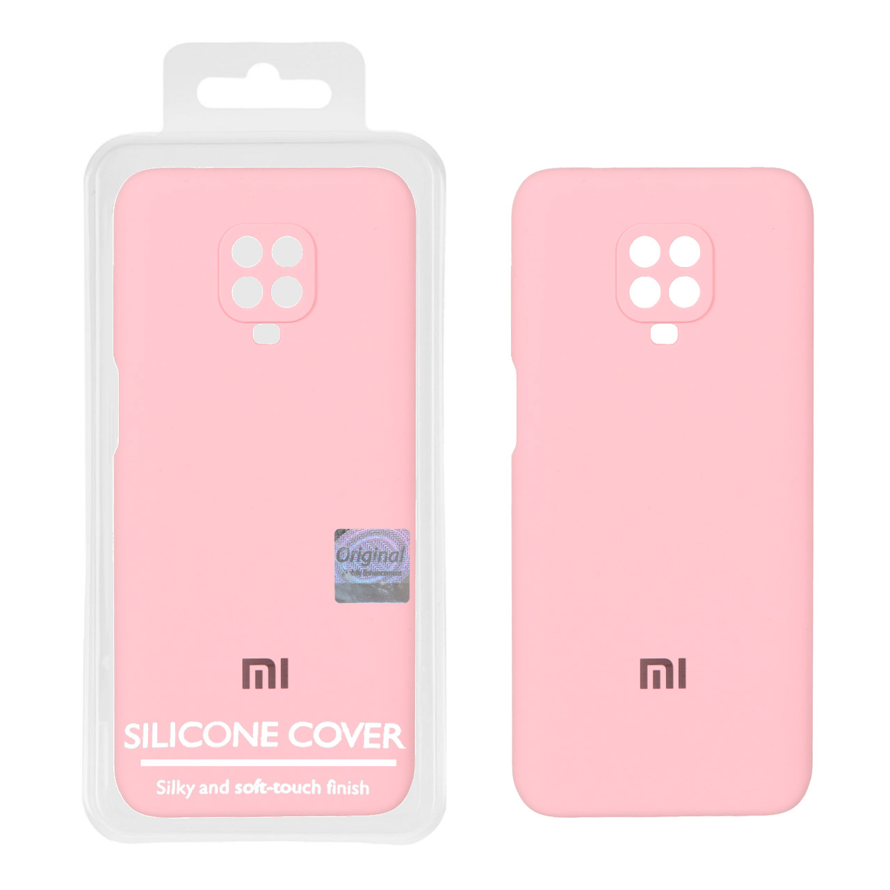 قاب سیلیکونی پاک کنی اورجینال Master Quality مدل Xiaomi Redmi Note 9S / Redmi Note 9 Pro / Redmi Note 9 Pro Max - صورتی (پک دار)