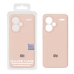 قاب سیلیکونی پاک کنی اورجینال Master Quality مدل Xiaomi Redmi Note 13 Pro Plus 5G - کرم نارنجی (پک دار)