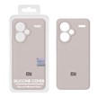 قاب سیلیکونی پاک کنی اورجینال Master Quality مدل Xiaomi Redmi Note 13 Pro Plus 5G - خاکی (پک دار)