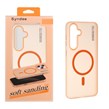 قاب اورجینال Syndee پشت مات MagSafe مدل Samsung Galaxy S24 FE - نارنجی (پک دار)