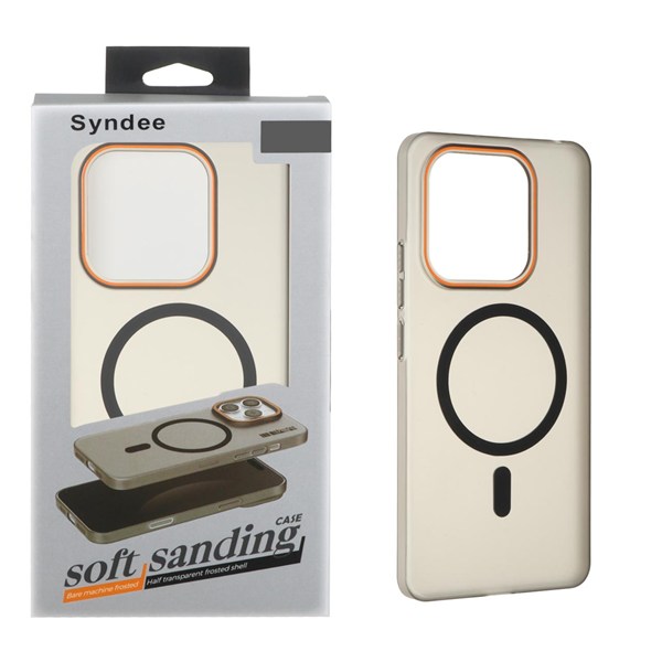 قاب اورجینال Syndee پشت مات MagSafe مدل Xiaomi Redmi Note 14 4G - مشکی (پک دار)