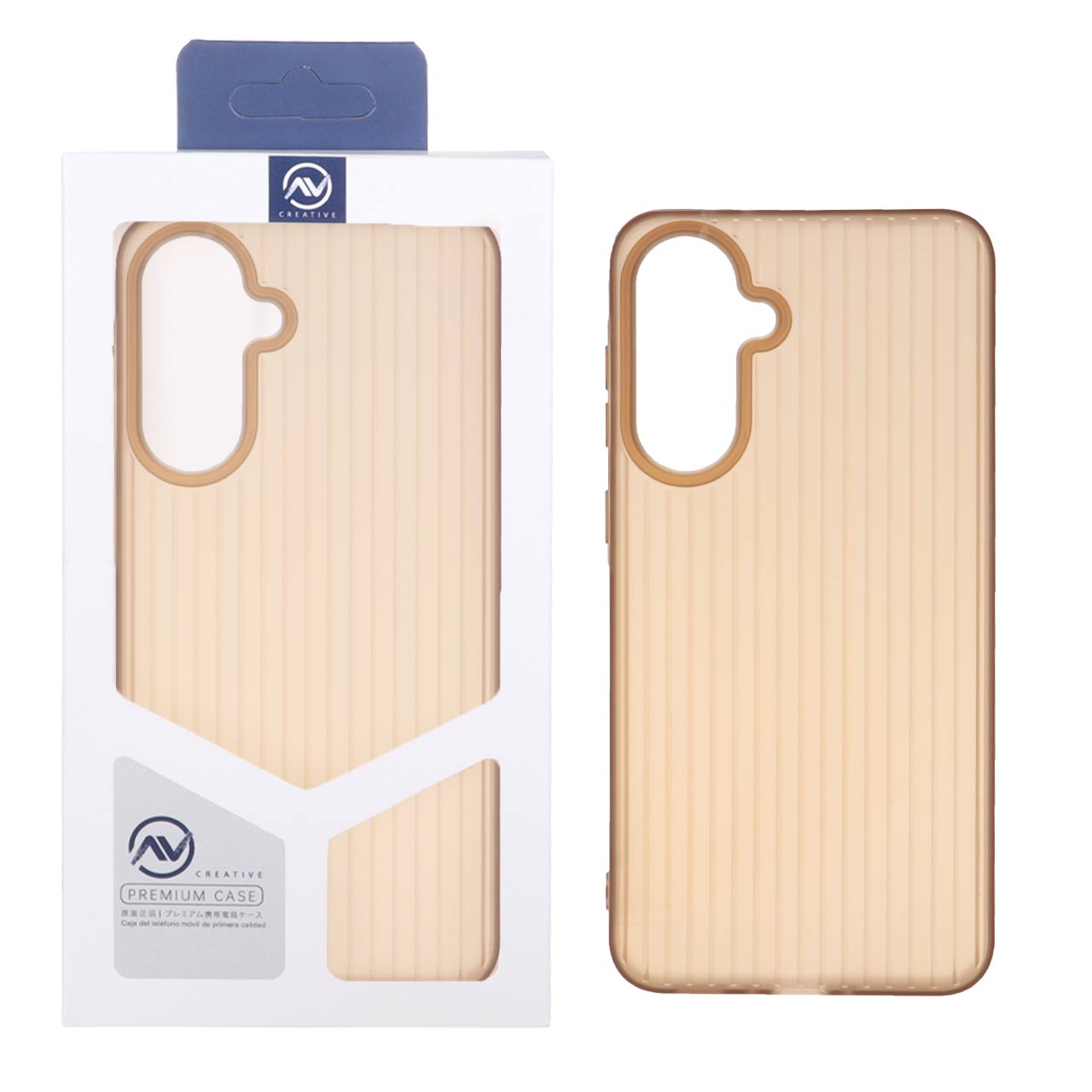 قاب Line Case ژله ای Samsung Galaxy A56 / A36 - قهوه ای (پک دار)
