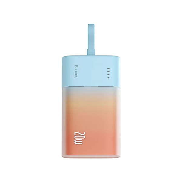 پاوربانک فست شارژ Baseus 5200mAh مدل Popsicle PPKDC05I 20W - نارنجی (گارانتی آونگ)
