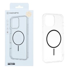 قاب اورجینال Magnetic دور ژله ای MagSafe مدل Apple iPhone 12 Pro / iPhone 12 - مشکی (پک دار)