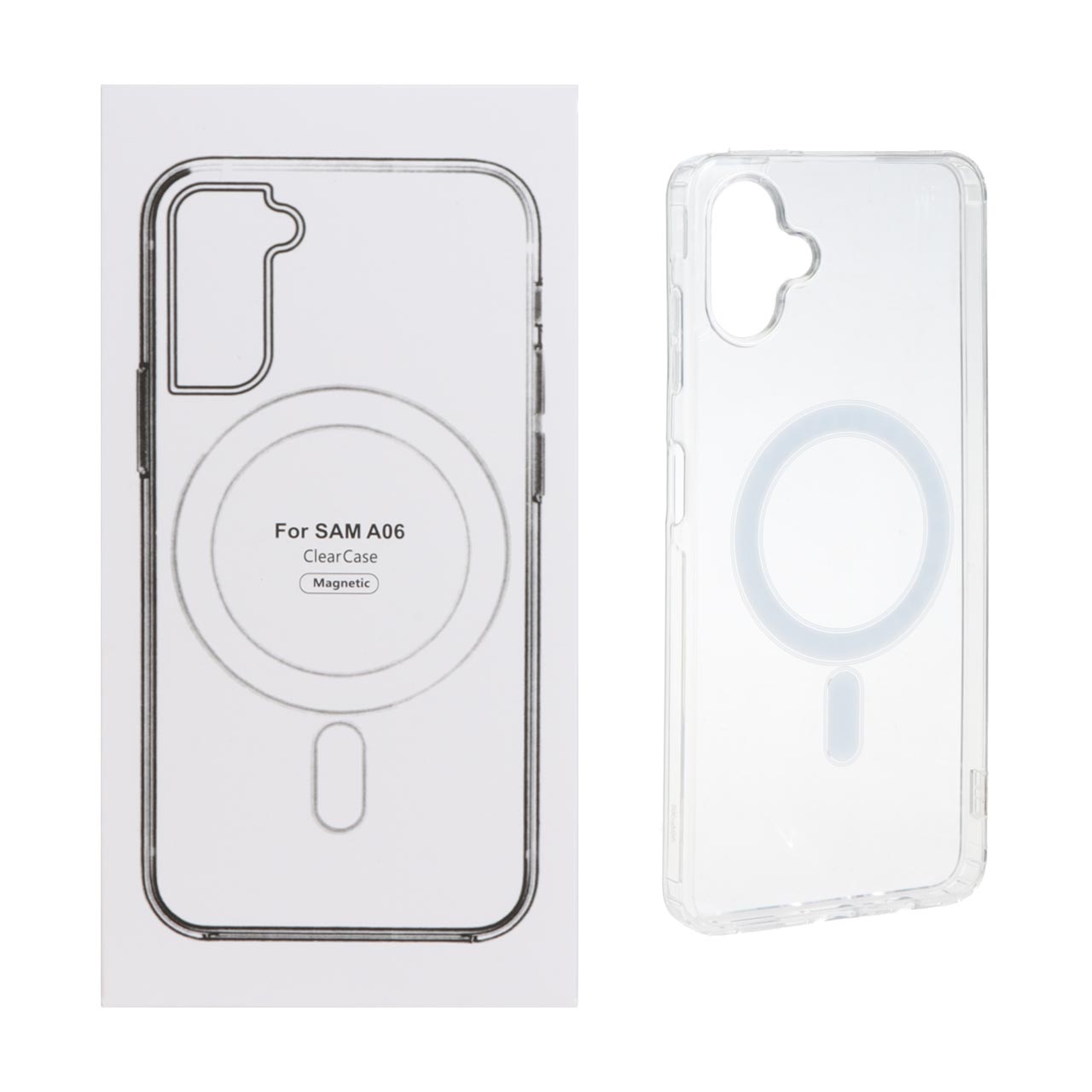 قاب شفاف Samsung Galaxy A06 با قابلیت شارژ MagSafe (پک دار)