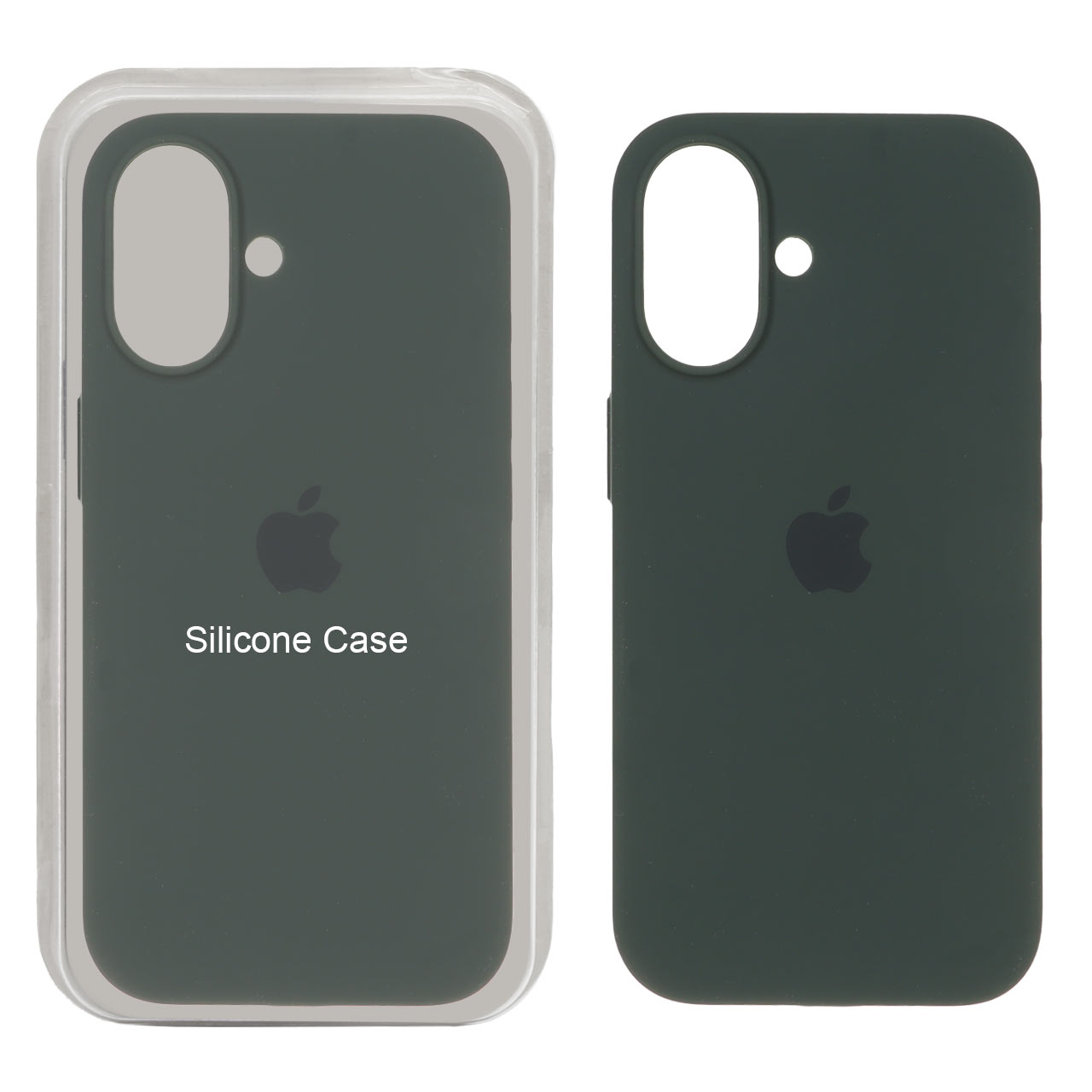 قاب سیلیکونی پاک کنی اورجینال Apple iPhone 16 - سبز تیره کد 1 (پک اصلی )