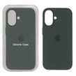 قاب سیلیکونی پاک کنی اورجینال Apple iPhone 16 - سبز تیره کد 1 (پک اصلی )