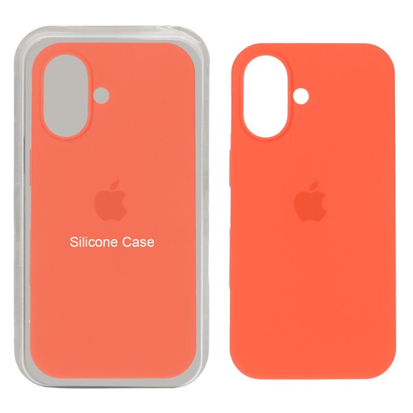 قاب سیلیکونی پاک کنی اورجینال Apple iPhone 16 - گوجه ای (پک اصلی )