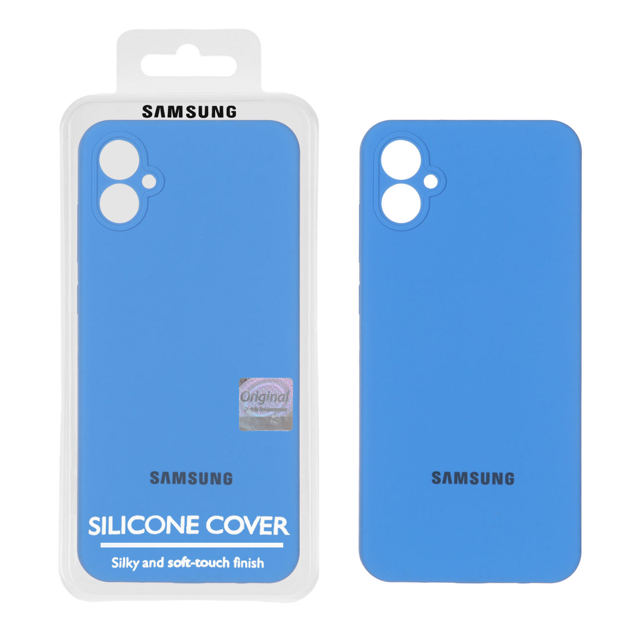 قاب سیلیکونی پاک کنی اورجینال Master Quality مدل Samsung Galaxy A05 - آبی (پک دار)