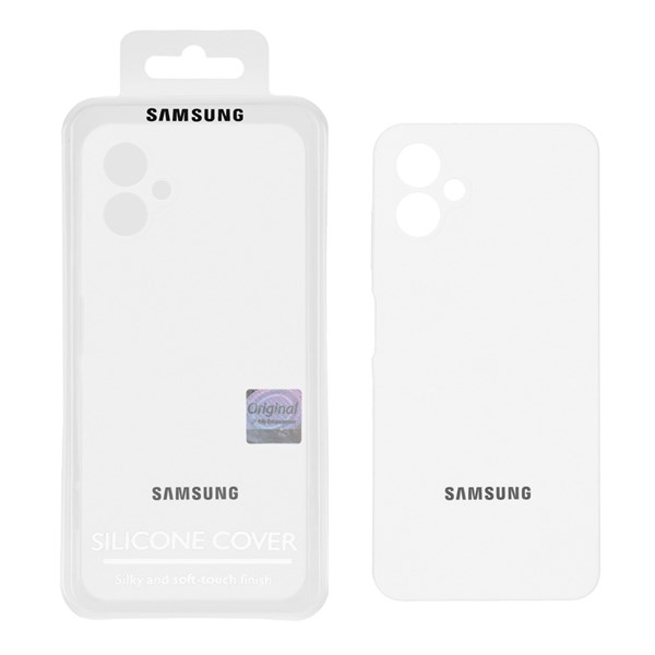 قاب سیلیکونی پاک کنی اورجینال Master Quality مدل Samsung Galaxy A06 - سفید (پک دار)