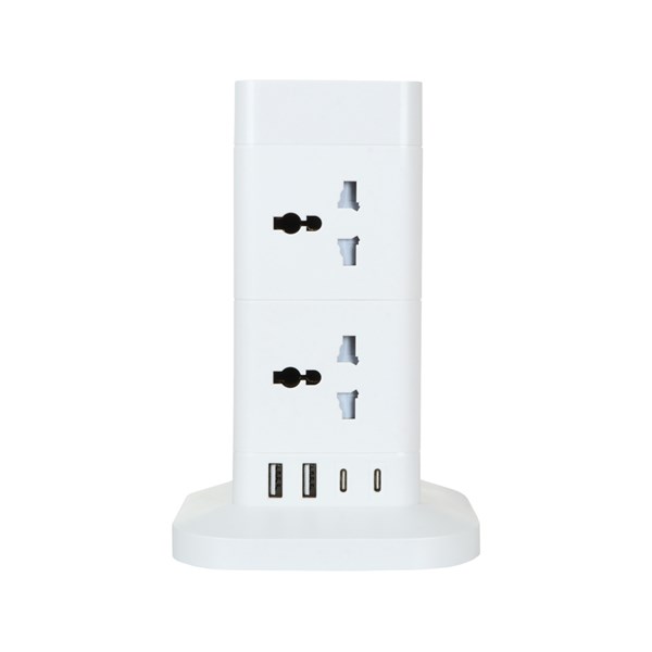 چندراهی برق Hicostar مدل HS-PS322 - سفید