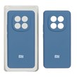 قاب سیلیکونی پاک کنی محافظ لنزدار اورجینال Xiaomi Redmi Note 14 Pro Plus 5G - آبی تیره (پک اصلی)