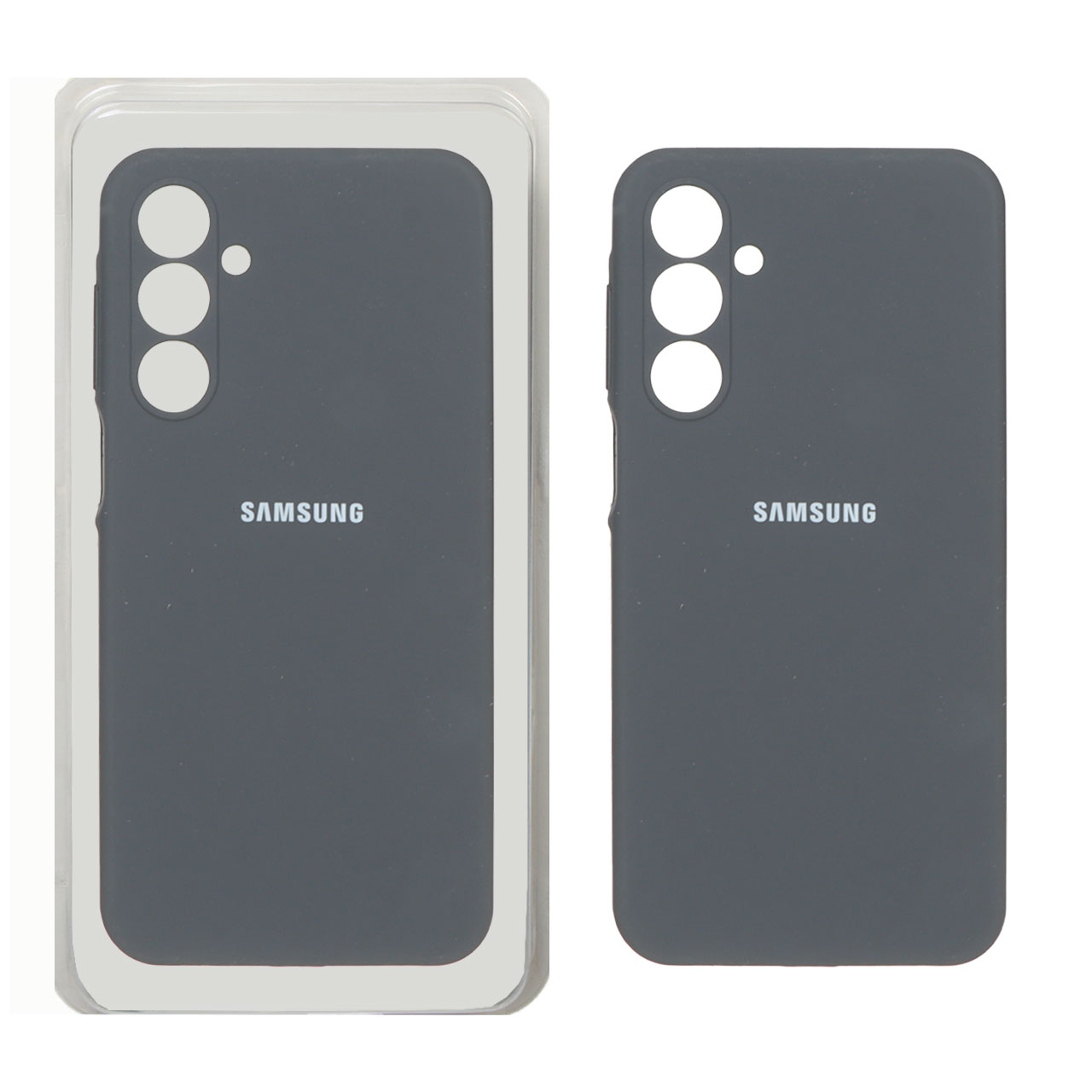 قاب سیلیکونی پاک کنی محافظ لنزدار اورجینال Samsung Galaxy A16 - خاکستری (پک اصلی)
