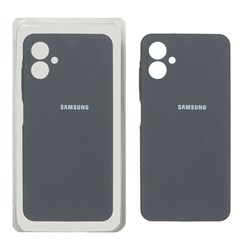 قاب سیلیکونی پاک کنی محافظ لنزدار اورجینال Samsung Galaxy A06 - خاکستری (پک اصلی)