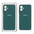 قاب سیلیکونی پاک کنی محافظ لنزدار اورجینال Samsung Galaxy A06 - سبز تیره (پک اصلی)
