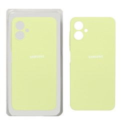 قاب سیلیکونی پاک کنی محافظ لنزدار اورجینال Samsung Galaxy A06 - سبز روشن (پک اصلی)