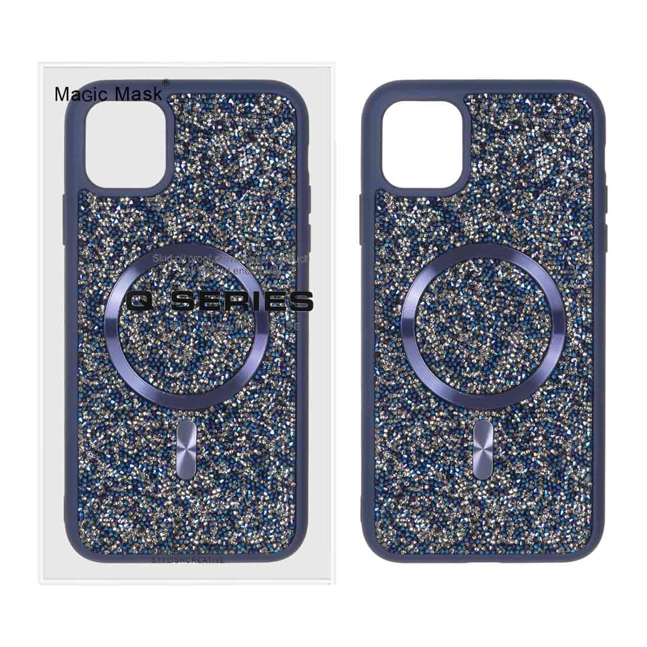 قاب اورجینال دیاموند Magsafe مدل Apple iPhone 11 Pro Max - سرمه ای (پک دار)