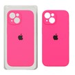 قاب سیلیکونی پاک کنی محافظ لنزدار اورجینال Apple iPhone 15 - صورتی فانتزی (پک اصلی)
