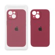 قاب سیلیکونی پاک کنی محافظ لنزدار اورجینال Apple iPhone 15 - آلبالویی (پک اصلی)