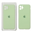 قاب سیلیکونی پاک کنی محافظ لنزدار اورجینال Apple iPhone 11 Pro Max - سبز مغز پسته ای (پک اصلی)