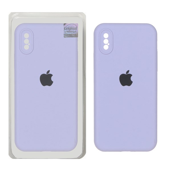 قاب سیلیکونی پاک کنی اورجینال Master Quality مدل Apple iPhone X / iPhone XS - یاسی (پک دار)