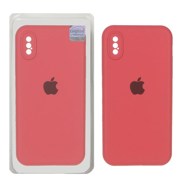 قاب سیلیکونی پاک کنی اورجینال Master Quality مدل Apple iPhone X / iPhone XS - هلویی (پک دار)