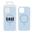 قاب سیلیکونی پاک کنی اورجینال درجه یک Magsafe مدل Apple iPhone 13 Pro Max - آبی آسمانی (پک دار)